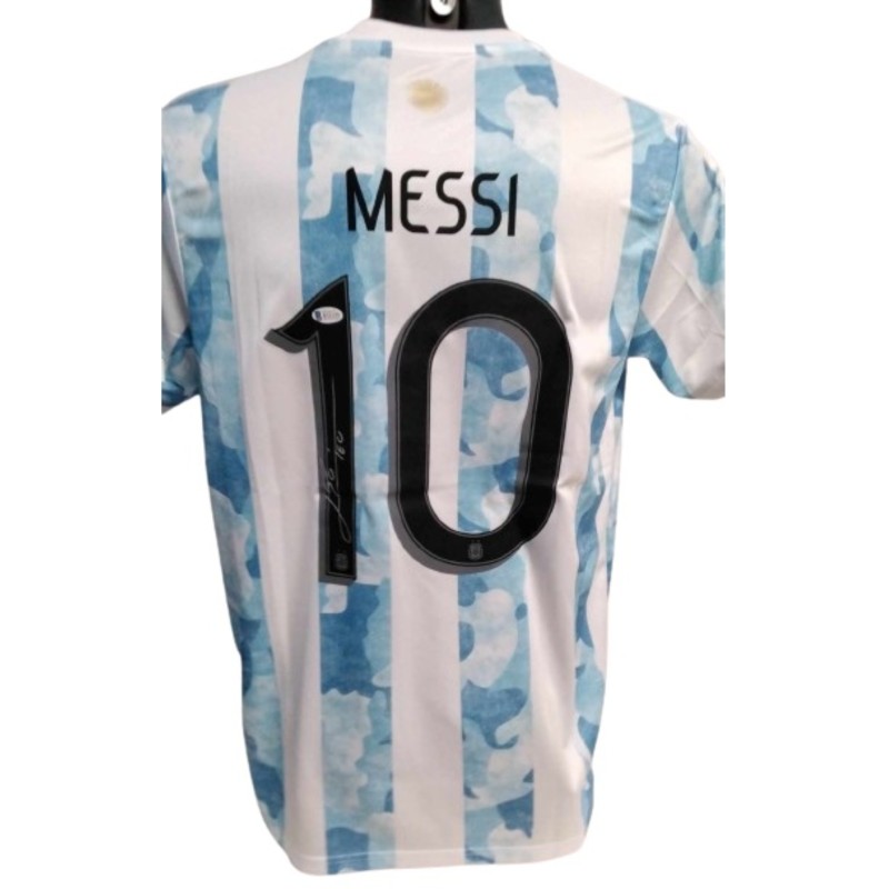 Maglia replica Messi Argentina, Finale Copa America 2021 - Autografata