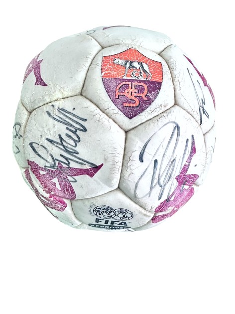 Pallone Match-Ball Roma, 2000/01 - Autografato dalla Rosa