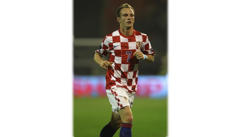 Rakitic's Croatia Match Shirt, Euro 2012 Qualifiers