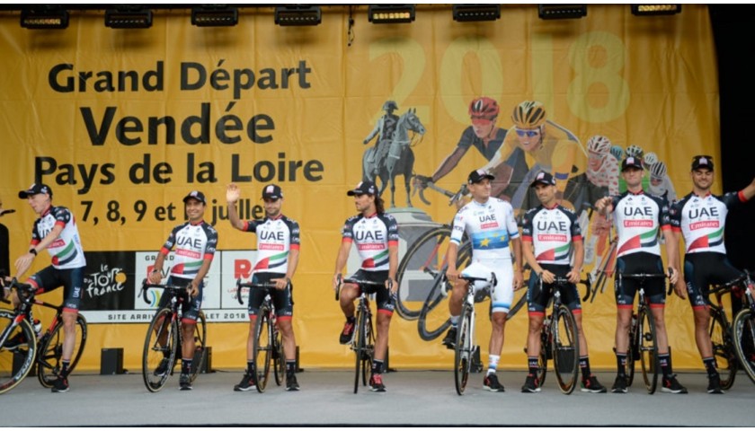 UAE Team Emirates Jersey, Tour de France 2018 - Signed by the Team