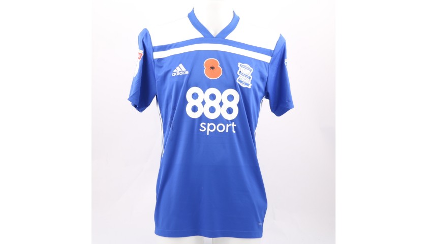 Bogle's Birmingham City FC Worn and Signed Poppy Shirt