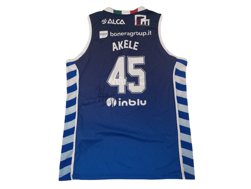 Akele's Unwashed Signed Kit, Germani Brescia vs Generazione Vincente Napoli Basket, Italy Cup 2024
