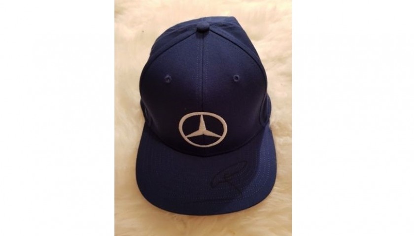 Official Mercedes Cap Signed by Lewis Hamilton - CharityStars