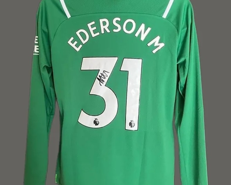 Ederson's Manchester City 2021/22  Signed Official Shirt 