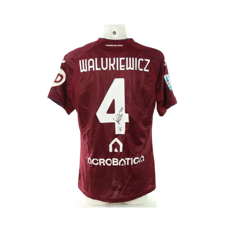 Maglia Walukiewicz Unwashed Torino vs Bologna, 2024 - Autografata