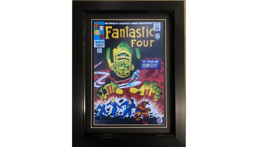 Stan Lee Signed Fantastic Four Poster