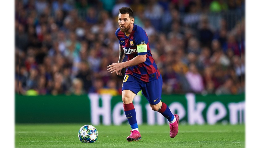 Messi's Barcelona Match-Issued Shirt, UCL 2019/20 - CharityStars