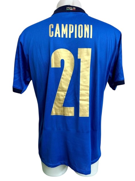 Italy's European Champions 2021 Official Commemorative Shirt - Signed by the Players