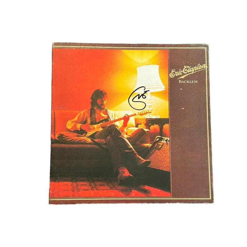 Eric Clapton Signed 'Backless' Vinyl LP
