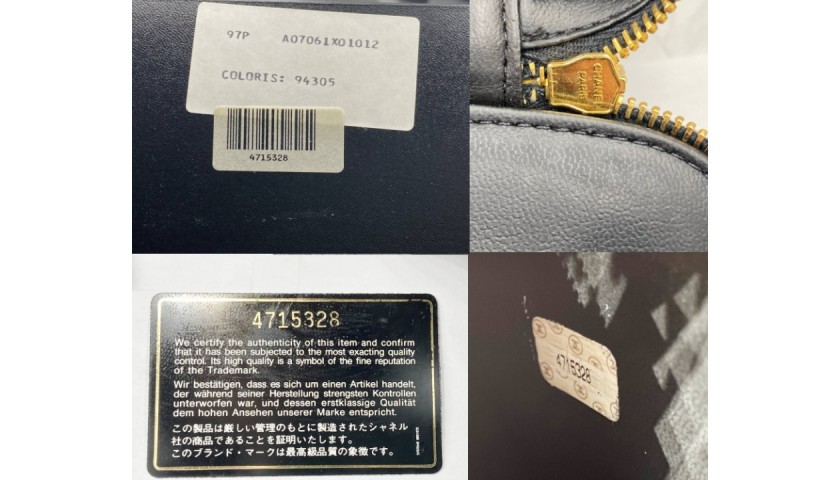 NO RESERVE* Stylish Chanel Vintage Black Patent Leather Vanity Case  Shoulder Bag - CharityStars