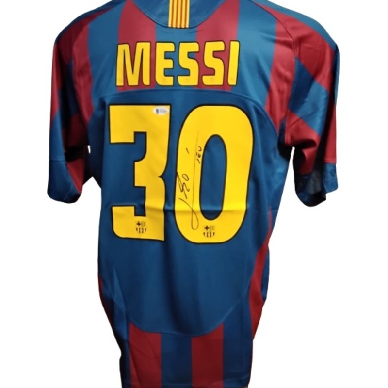 Messi Replica  Signed Shirt, Barcelona vs Arsenal UCL Final Paris 2006