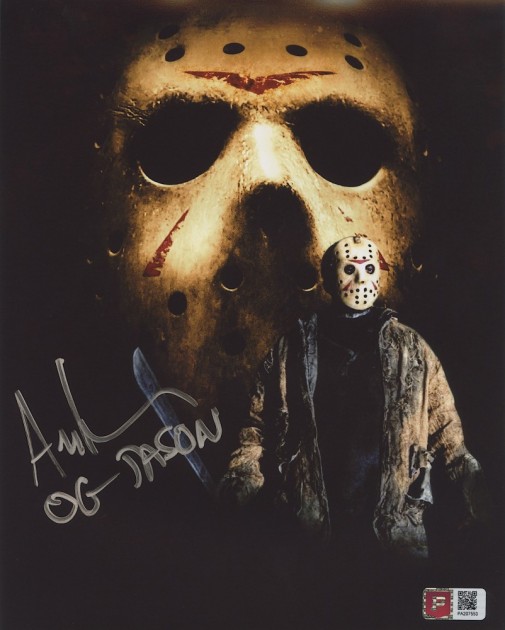 Ari Lehman Signed "Friday The 13th" Photograph