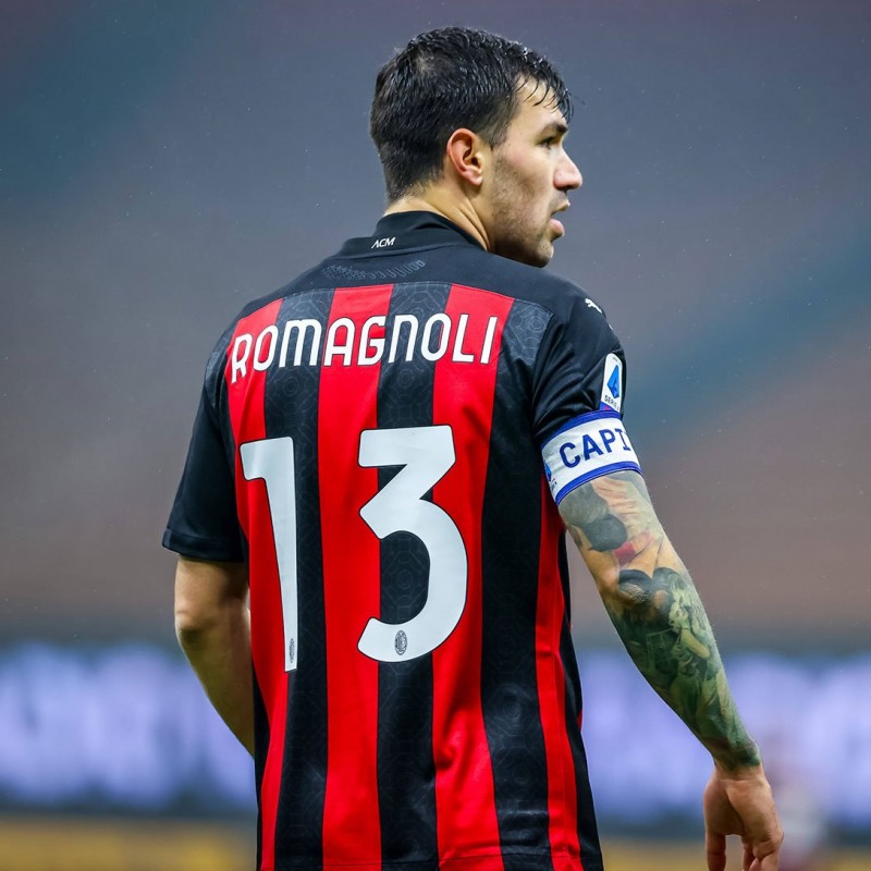 Romagnoli's Official AC Milan Signed Shirt, 2020/21 