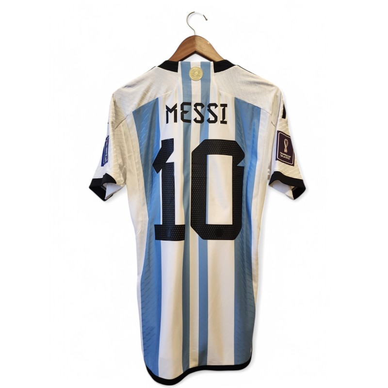 La maglia ufficiale di Lionel Messi per la finale dei Mondiali di calcio del 2022