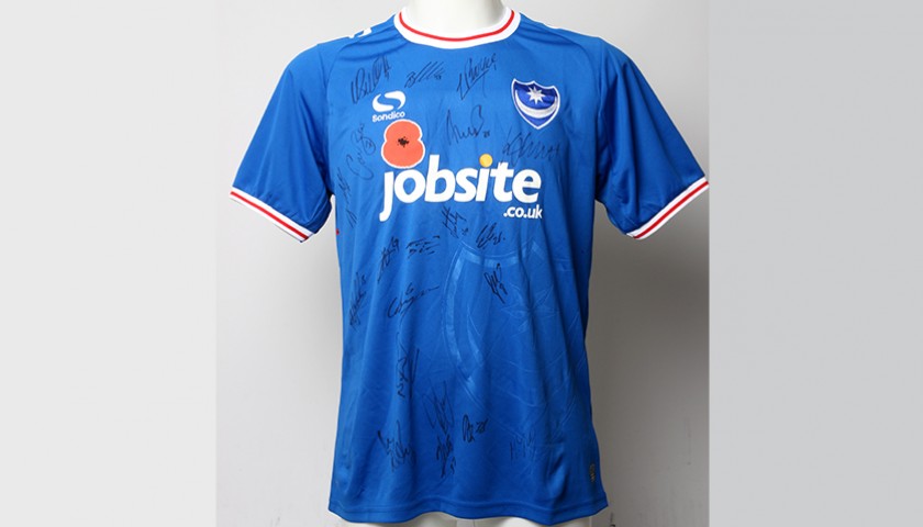 Poppy Shirt Signed by Portsmouth F.C.