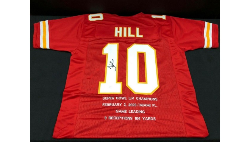 Tyreek Hill Signed Stats Chiefs Jersey