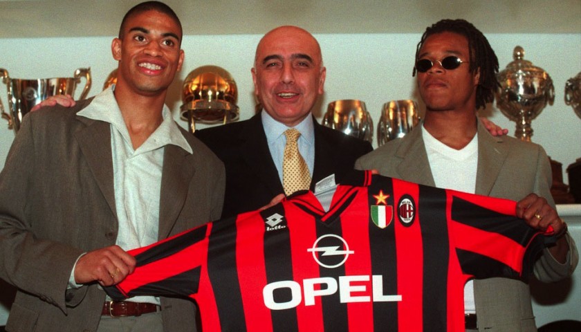 Davids' Signed Match-Worn Milan Shirt, 1996/97 Serie A