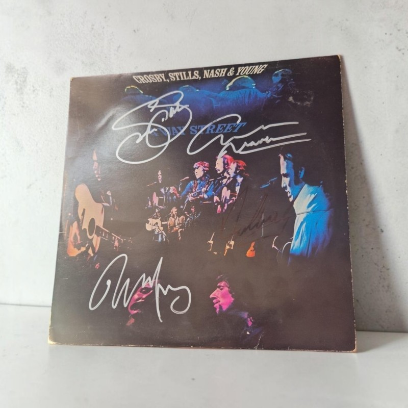 CSNY Signed 4 Way Street Vinyl LP