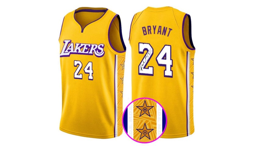 Kobe Bryant Lakers Jersey with Printed Signature