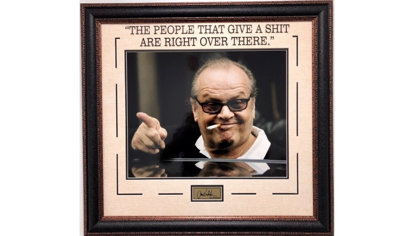 Jack Nicholson "The People Who Give a S***, Are Right Over There" Vintage Photograph