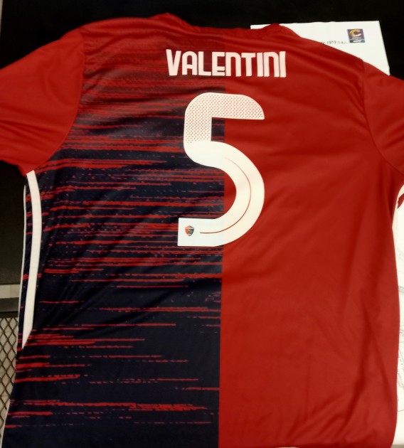 Valentini's Match-Worn Shirt, Sestri Levante vs Ascoli 2025 - "Earth Day" Special Patch
