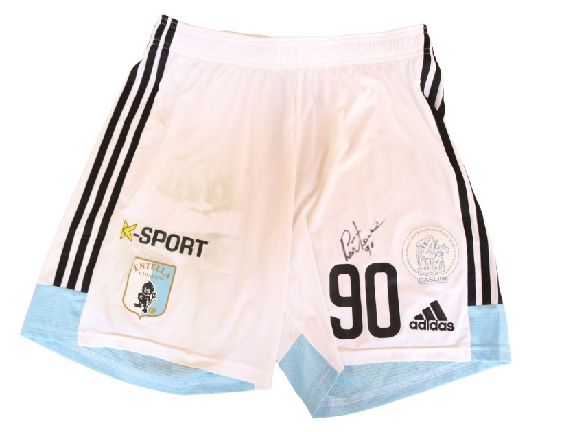 Pantaloncino Portanova unwashed Virtus Entella vs Recatanese 2024 - Autografato