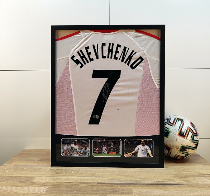 Shevchenko's AC Milan 2006/07 Signed and Framed Shirt