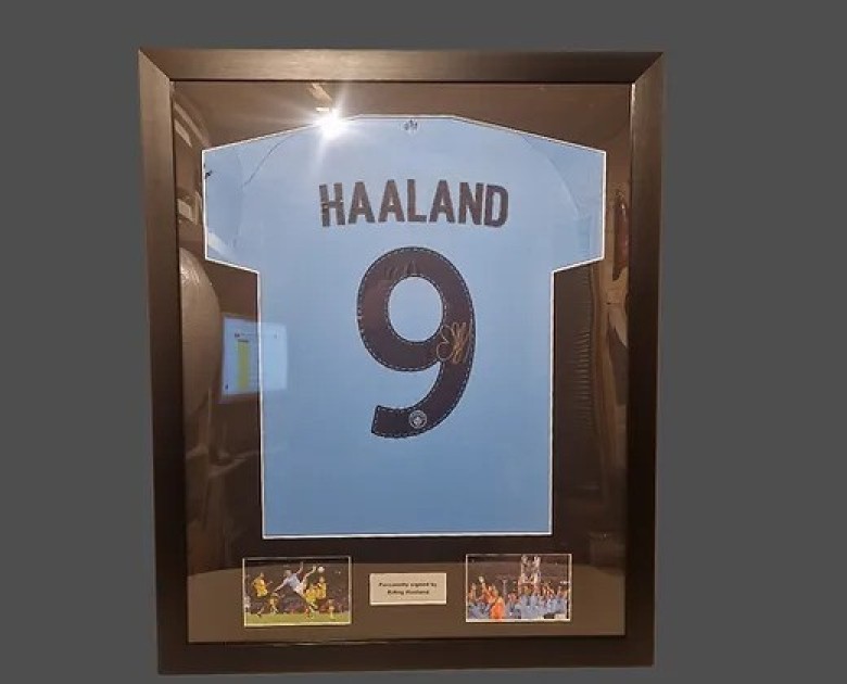 Erling Haaland's Manchester City 2022/23 Champions League Signed And ...