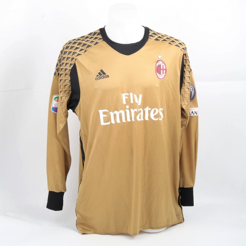 Gabriel Match-Issued Shirt, AC Milan-Inter 2016 - Signed