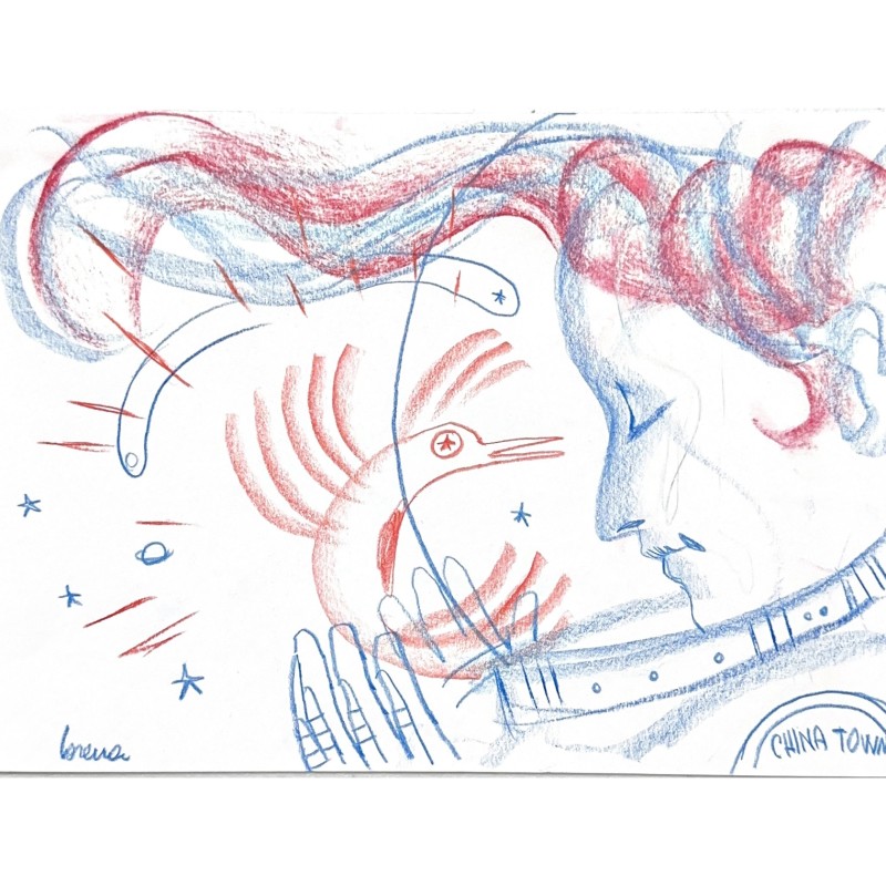 Exclusive Drawing by Artist Lorena Canottiere at Caparezza’s concert in Collegno (TO), 11/07/26  (Including a Complimentary Book, CD, and Vinyl Record) - In support of EMERGENCY
