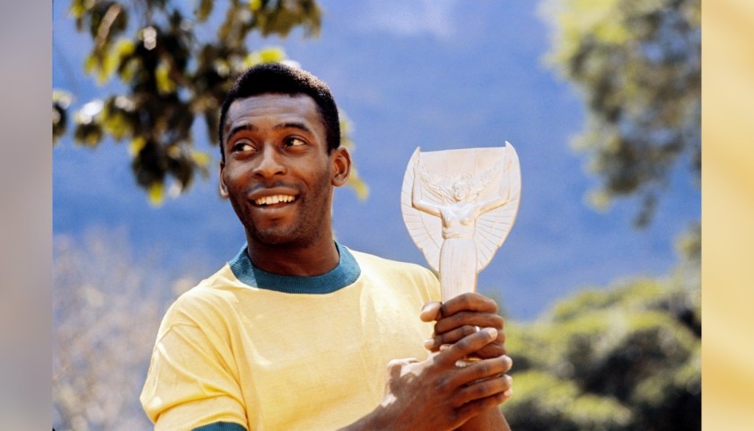 1970 Pelé Brazil Shirt, Signed