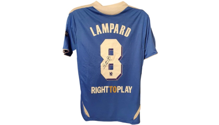 Frank Lampard's Chelsea Signed Replica Shirt - 2012 Champions League Final