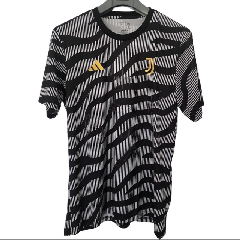 Juventus Pre-Match Shirt, 2023/24 - Signed by the Players