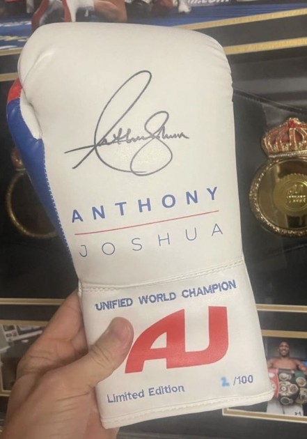 Anthony Joshua Signed Limited Edition Designer Boxing Glove