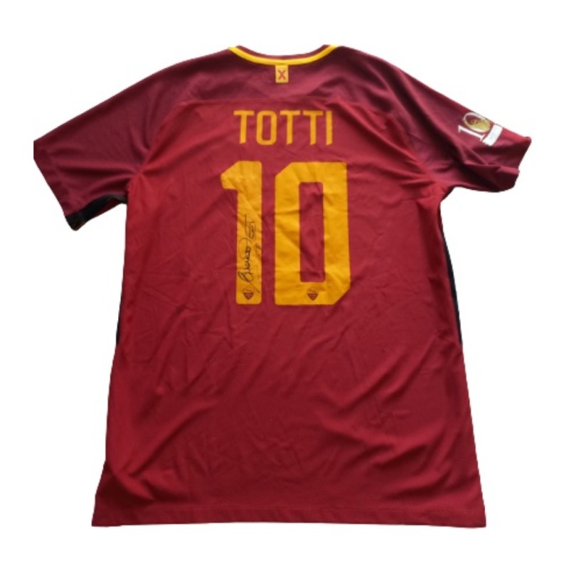 Maglia Celebrativa Totti Roma For Ever X, 2017/18 - Autografata