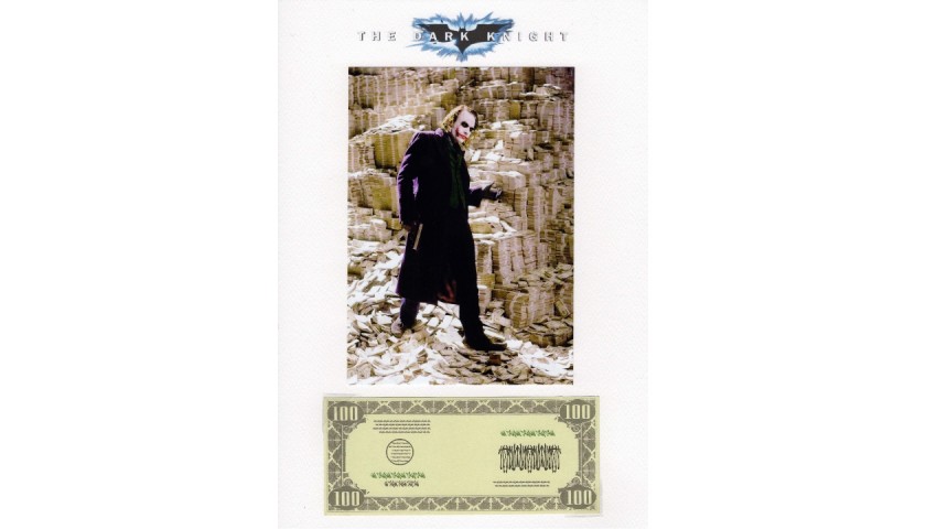 Original Prop 100-Dollar Bill Used in "The Dark Knight"