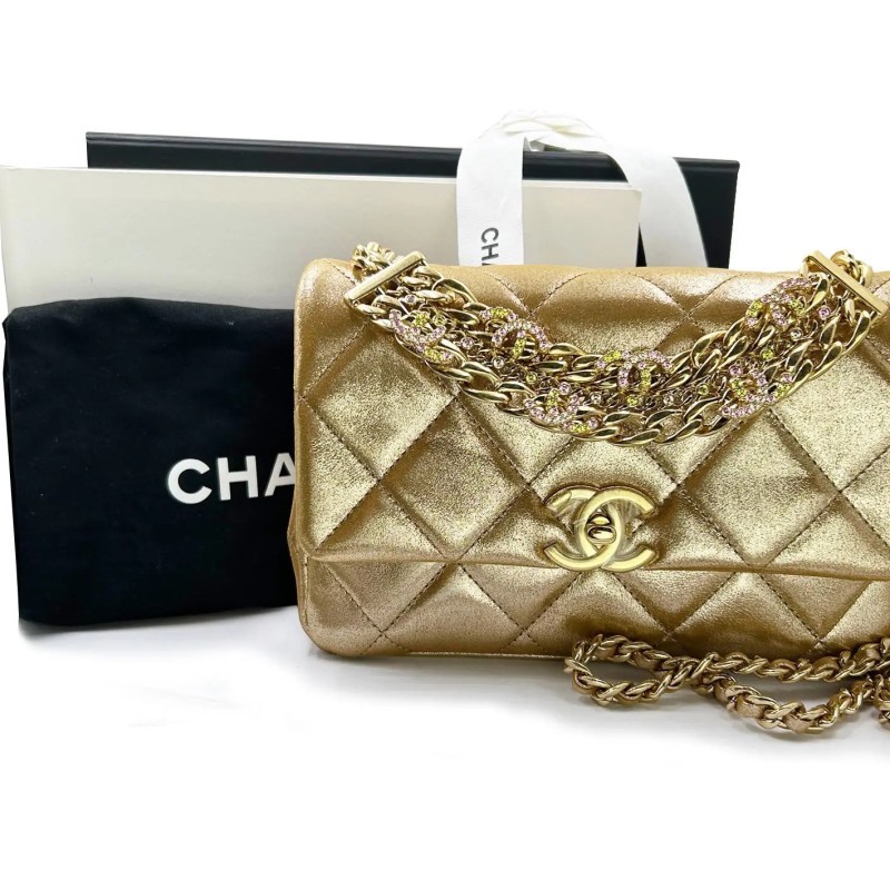 Borsa Chanel Gold Shimmer