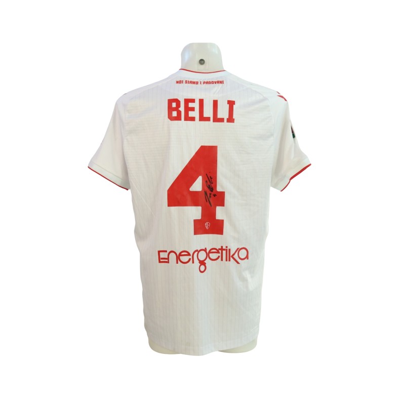 Belli's Signed Unwashed Shirt, Padova vs Feralpi Salò 2024