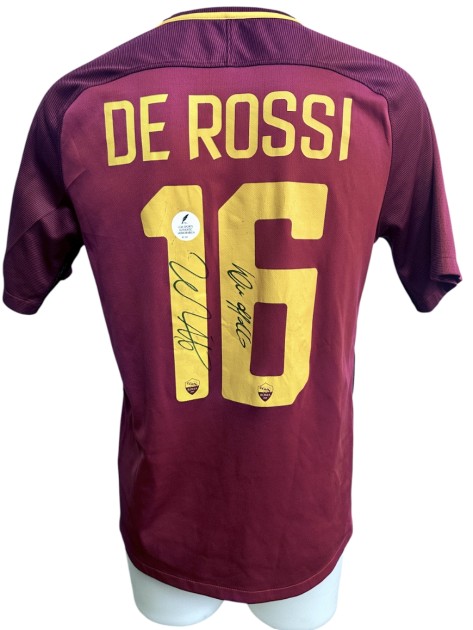 De Rossi's Roma Signed Official Shirt, 2016/17