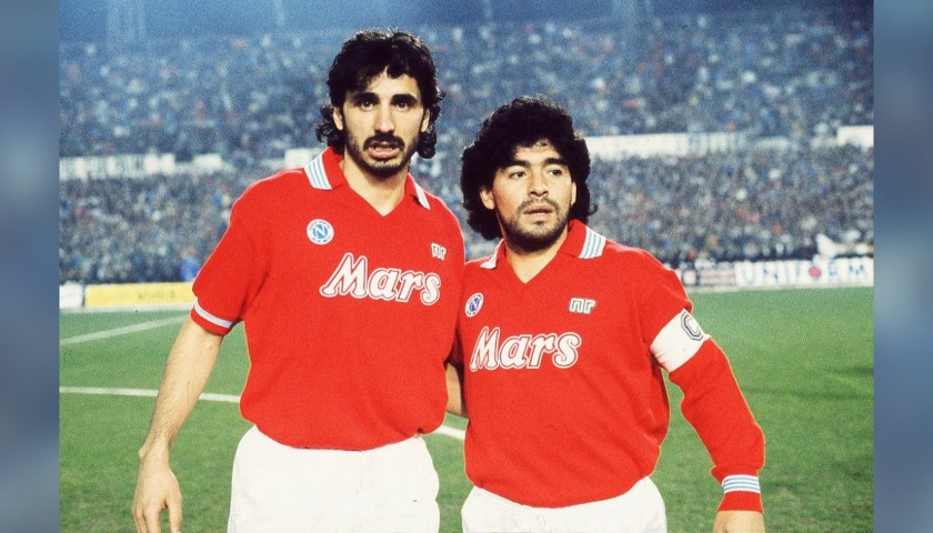 Maradona's Napoli Signed Match Shirt, 1989/90