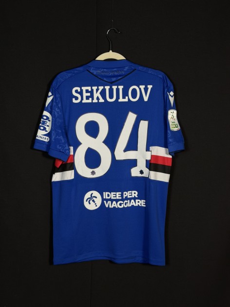 Sekulov's Match-Worn Shirt, Sampdoria vs Palermo 2025 - Special Jersey Abbonate