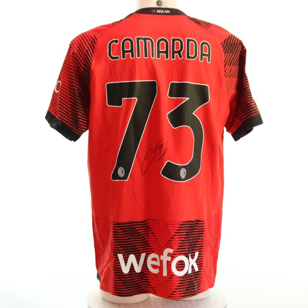 Camarda Official Milan Signed Shirt, 2023/24 