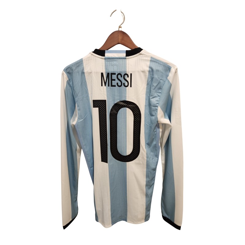 Lionel Messi's Argentina 2016/17 Issued Shirt