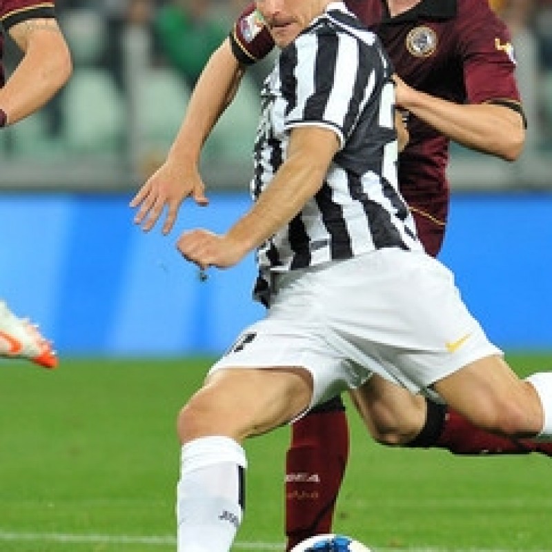 Padoin Juventus match worn boots, Serie A 2013/2014