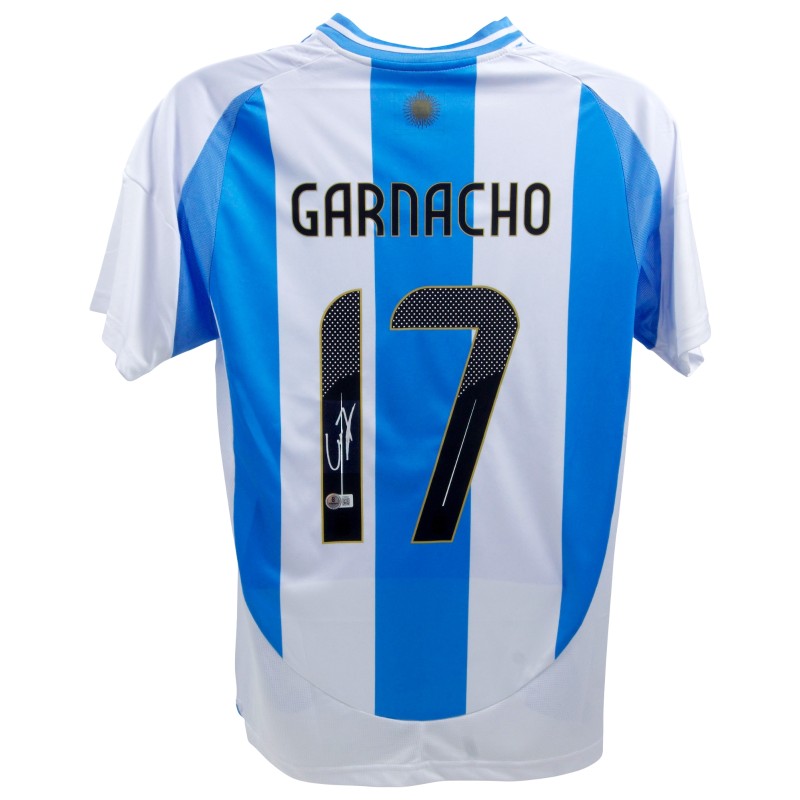 Alejandro Garnacho's Argentina Signed Replica Shirt