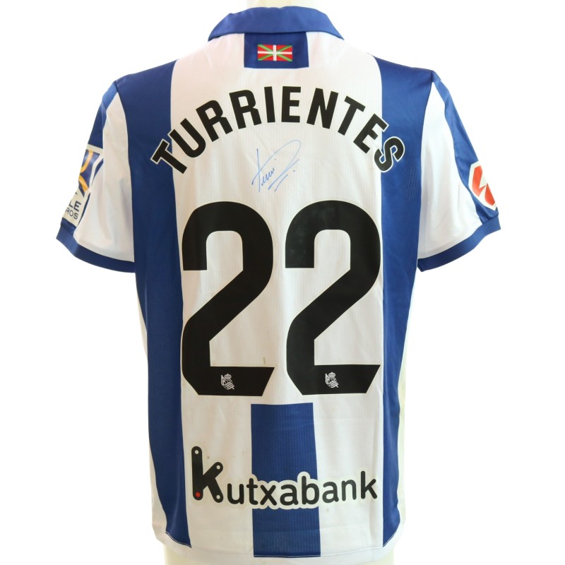 Turrientes' Signed Unwashed Shirt, Real Sociedad vs Sevilla 2025