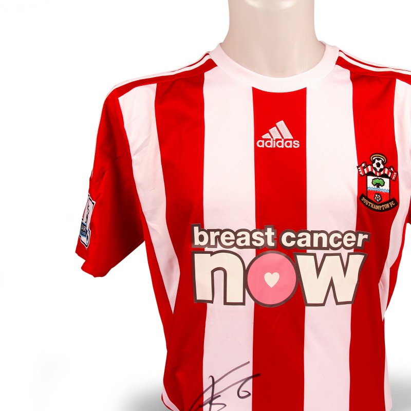 José Fonte's Limited Edition & Match Worn Breast Cancer Now Southampton Shirt 