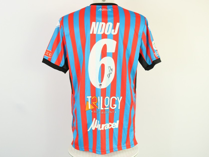 Ndoj's Signed Match Shirt, Catania vs Padova - Coppa Italia Serie C 2024 Final