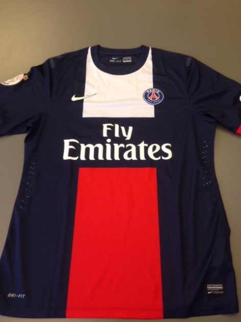 Paris Saint-Germain fanshop shirt, Zlatan Ibrahimovic, Ligue 1 2013/2014 - signed