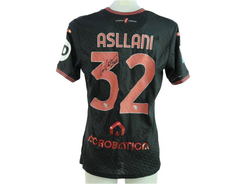 Asllani's Signed Unwashed Shirt, Torino vs Genoa 2025 - “Eterna Amistad” Patch